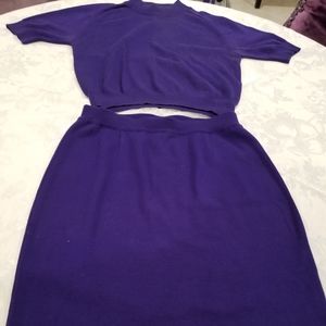 Matching Purple top and skirt